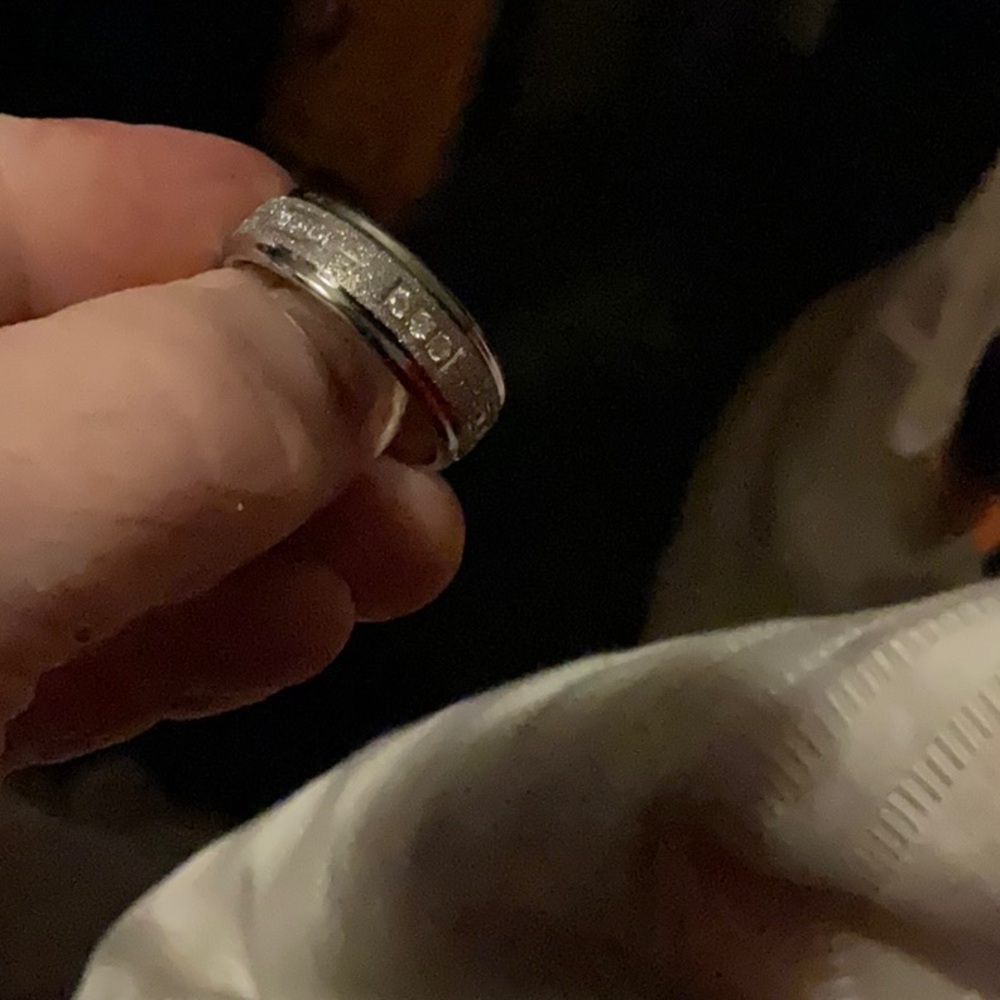 Silver Engraved Ring